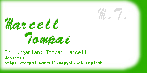 marcell tompai business card